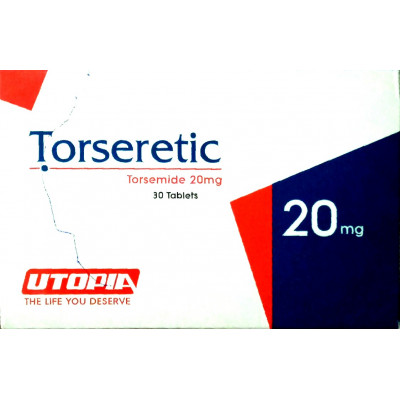 TORSERETIC 20 MG ( TORSEMIDE ) 30 TABLETS